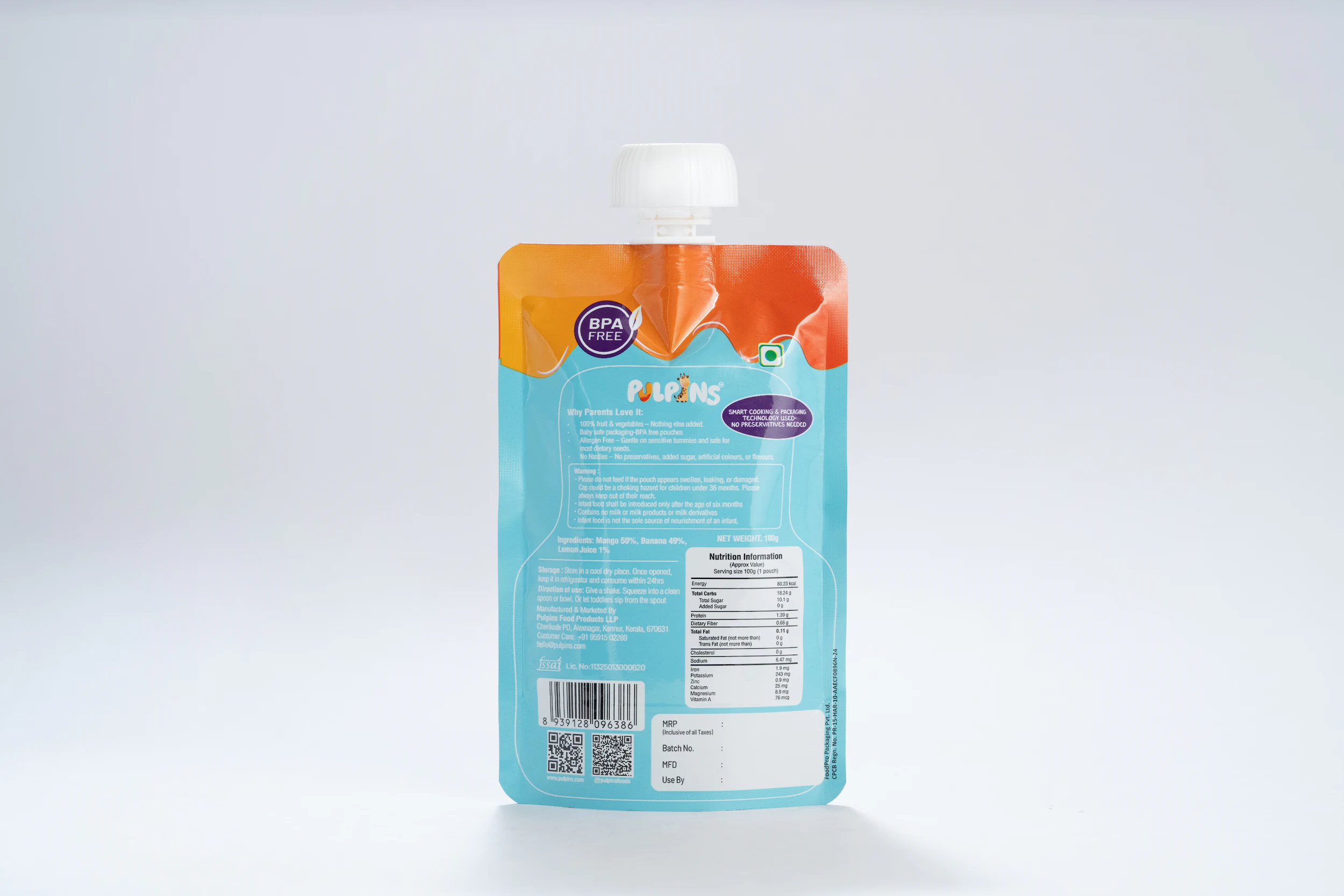 Mango, Banana - Ready to Eat Puree