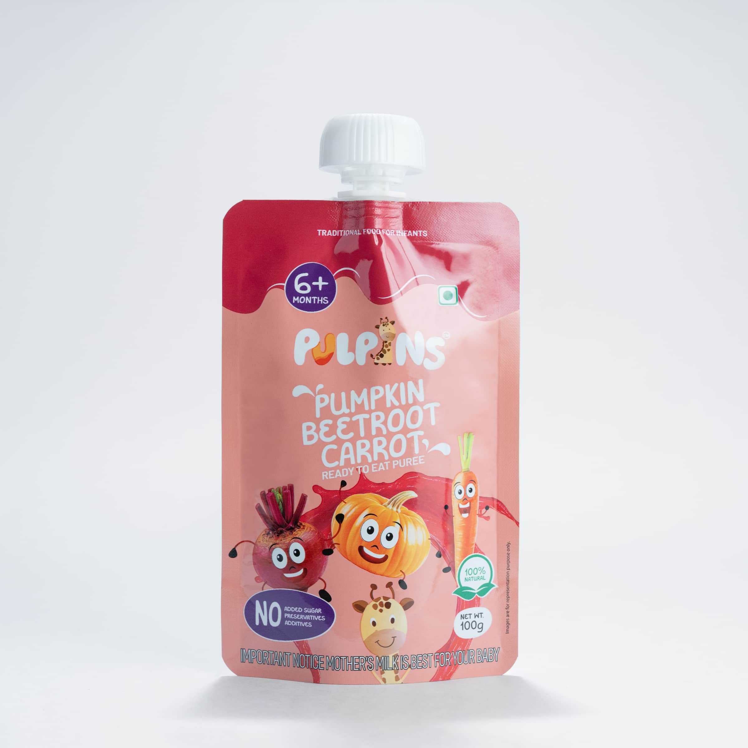 Pumpkin, Beetroot, Carrot - Ready to Eat Puree