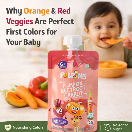 Why Orange & Red Veggies Should Be Your Baby's First Colors on the Plate